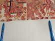 Photo6: 4K07z40  Japanese Kimono Silk  FABRIC House Off-white 55.9x6.5 (6)