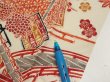 Photo6: 4K09z60  Japanese Kimono Silk  FABRIC House Off-white 81.9x7.5 (6)
