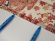 Photo7: 4K09z60  Japanese Kimono Silk  FABRIC House Off-white 81.9x7.5 (7)