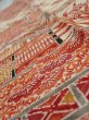 Photo5: 4K10z30  Japanese Kimono Silk  FABRIC House Off-white 35.8x7.3 (5)