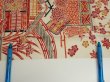 Photo7: 4K10z30  Japanese Kimono Silk  FABRIC House Off-white 35.8x7.3 (7)