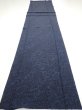 Photo5: 4K04z90  Japanese Kimono Silk  FABRIC Flowers Indigo 62.6x14.8 (5)