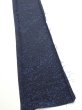 Photo2: 4K07z40  Japanese Kimono Silk  FABRIC Flowers Indigo 53.1x7.5 (2)
