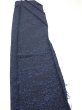 Photo3: 4K08z40  Japanese Kimono Silk  FABRIC Flowers Indigo 53.1x7.5 (3)