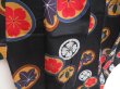 Photo3: 5312T01z520 Vintage Japanese Kimono Cotton YUKATA Flowers Black (3)