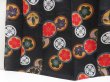 Photo4: 5312T01z520 Vintage Japanese Kimono Cotton YUKATA Flowers Black (4)