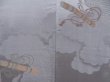 Photo5: 5312T08z540 Antique Japanese Kimono Silk LONG HAORI Instrument Light gray (5)