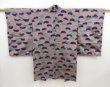 Photo4: 5312T10z360 Vintage Japanese Kimono Silk MEISEN HAORI  Light brown-gray (4)