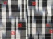 Photo5: 5312T11z800 Vintage Japanese Kimono Silk TSUMUGI Flower Black (5)
