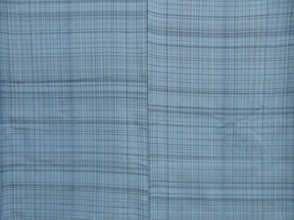Photo5: 5312T12z830 Vintage Japanese Kimono Silk TSUMUGI  Dull sea blue (5)