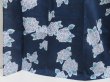 Photo4: 5313T01z420 Vintage Japanese Kimono Cotton YUKATA Hydrangea Navy (4)
