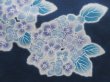 Photo6: 5313T01z420 Vintage Japanese Kimono Cotton YUKATA Hydrangea Navy (6)