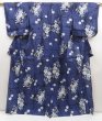 Photo1: 5313T02z410  Japanese Kimono Cotton YUKATA Bellflower Dark lavender (1)