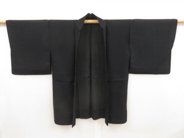 Photo7: 5313T05z310 Vintage Japanese Kimono Silk See through HAORI Bamboo grass (7)