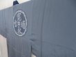 Photo2: 5313T07z540  Japanese Kimono Silk Men's JUBAN Old Japanese Coins Steel blue (2)