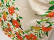 Photo4: 5313T12z1200 Vintage Japanese Kimono Silk FURISODE Flowers Off-white (4)