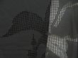 Photo4: 5314T03z320 Vintage Japanese Kimono Silk See through HAORI Leaf Black (4)