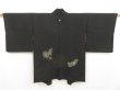 Photo1: 5314T05z510 Vintage Japanese Kimono Silk HAORI Shishi Black (1)