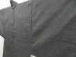 Photo5: 5314T09z490 Vintage Japanese Kimono Silk Men's OSHIMA HAORI Hawk Gray-Blue (5)