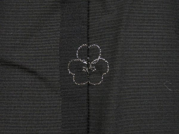Photo5: 5314T10z290 Vintage Japanese Kimono Silk See through HAORI Maple Black (5)