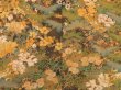 Photo3: 5314T11z690 Vintage Japanese Kimono Crepe Silk HAORI Flowers Yellow ochre (3)