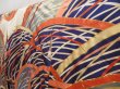 Photo2: 5314T12z1250 Vintage Japanese Kimono Silk FURISODE Bamboo 	Dark lavender (2)