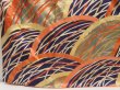 Photo6: 5314T12z1250 Vintage Japanese Kimono Silk FURISODE Bamboo 	Dark lavender (6)