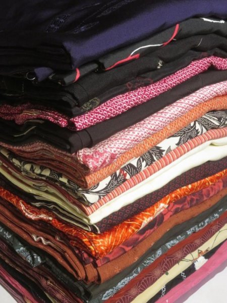 Photo1: GEYH1z16  Japanese Kimono Silk HAORI 25pcs FREE SHIPPING (1)