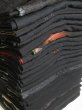 Photo1: GHG1z16  Japanese Kimono Silk BLACK HAORI 25pcs FREE SHIPPING (1)