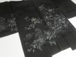 Photo5: GHG1z16  Japanese Kimono Silk BLACK HAORI 25pcs FREE SHIPPING (5)