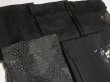 Photo6: GHG1z16  Japanese Kimono Silk BLACK HAORI 25pcs FREE SHIPPING (6)