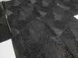 Photo7: GHG1z16  Japanese Kimono Silk BLACK HAORI 25pcs FREE SHIPPING (7)