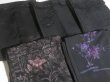 Photo4: GHG2z16  Japanese Kimono Silk BLACK HAORI 25pcs FREE SHIPPING (4)