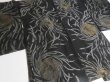 Photo9: GHG2z16  Japanese Kimono Silk BLACK HAORI 25pcs FREE SHIPPING (9)