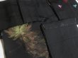 Photo10: GHG2z16  Japanese Kimono Silk BLACK HAORI 25pcs FREE SHIPPING (10)