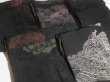 Photo7: GHG3z16  Japanese Kimono Silk BLACK HAORI 25pcs FREE SHIPPING (7)