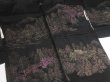 Photo8: GHG3z16  Japanese Kimono Silk BLACK HAORI 25pcs FREE SHIPPING (8)