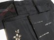 Photo11: GHG3z16  Japanese Kimono Silk BLACK HAORI 25pcs FREE SHIPPING (11)