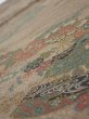 Photo4: 4H02z60  Japanese Kimono Crepe Silk  FABRIC Flowers Brown-Gray 39.4x14.2 (4)