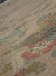 Photo4: 4H05z110  Japanese Kimono Crepe Silk  FABRIC Flowers Brown-Gray 69.3x14.2 (4)