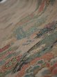 Photo4: 4H08z50  Japanese Kimono Crepe Silk  FABRIC Flowers Brown-Gray 59.8x7.1 (4)