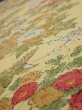 Photo4: 4H05z120  Japanese Kimono Crepe Silk  FABRIC Bird Sulfur yellow 65.0x14.0 (4)