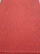 Photo1: 1Y01z60  Japanese Kimono Silk  FABRIC Shibori Red-Brown 42.1x14.4 (1)