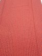 Photo1: 1Y04z90  Japanese Kimono Silk  FABRIC Shibori Red-Brown 66.1x14.6 (1)