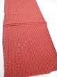 Photo2: 1Y06z100  Japanese Kimono Silk  FABRIC Shibori Red-Brown 66.5x14.6 (2)