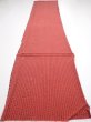 Photo5: 1Y06z100  Japanese Kimono Silk  FABRIC Shibori Red-Brown 66.5x14.6 (5)