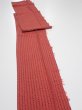 Photo3: 1Y09z60  Japanese Kimono Silk  FABRIC Shibori Red-Brown 85.8x7.1 (3)