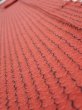 Photo4: 1Y09z60  Japanese Kimono Silk  FABRIC Shibori Red-Brown 85.8x7.1 (4)