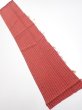 Photo1: 1Y10z30  Japanese Kimono Silk  FABRIC Shibori Red-Brown 36.6x7.1 (1)