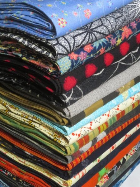 Photo1: GW1z16 Vintage Japanese Kimono Wool KOMON 10pcs FREE SHIPPING (1)
